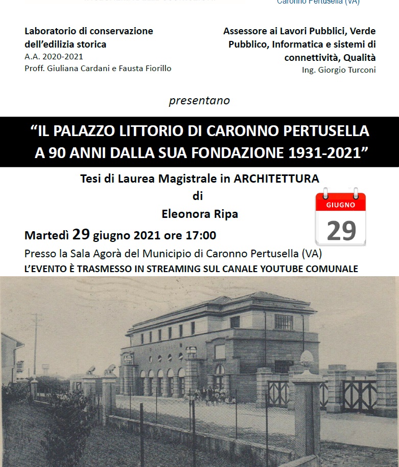 Il Palazzo Littorio di Caronno Pertusella